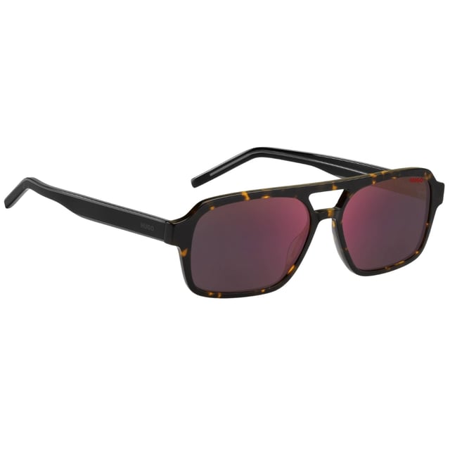 Make a statement with these Hugo Boss Sunglasses. Crafted with style and elegance, they offer 100% UV protection, making them the perfect accessory to an unforgettable look. The perfect accessory to take your style up a notch! Lens Width = 56mm, Nose Bridge Width = 15mm, Arm Length = 145mm, Made In China Hugo Boss Havana 1241 0O63 AO Sunglasses Sunglasses, Sunglasses Case, Cleaning Cloth and Care Instructions all Included, 100% Protection Against UVA & UVB Sunlight and Conform to British Standard EN 1836:2005 Style Code: 1241 0O63 AO