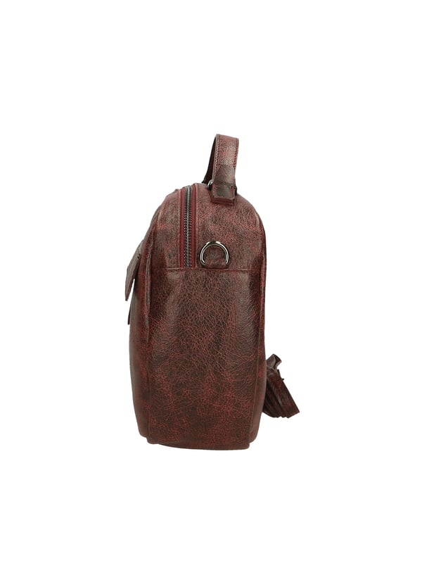 Unisex-Handtasche aus echtem Leder mit gealtertem Effekt, verstellbarer, abnehmbarer Schultergurt. Innen gefüttert, 1 Reißverschlusstasche. Italienisches Handwerksprodukt. Hergestellt in Italien.