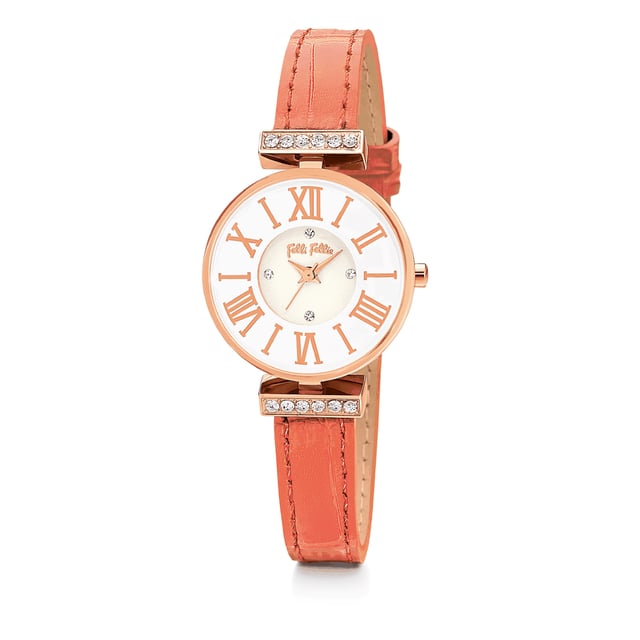 FOLLI FOLLIE WF13B014SSW Uhr Frau Quarz• Material: Edelstahl• Glas: Mineral• Armband: Leder• Farbe: Rosegold• Wasserbeständigkeit: 0 m (0 ATM)• Gehäusegröße: 25 mm