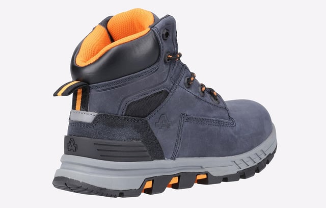 Amblers Safety present these lightweight womens Safety Boots, designed with a water-resistant upper, a deep padded ankle collar, a cushioned footbed, and an EVA midsole.
- Water Resistant Full Grain Nubuck & Crazy Horse Leather Upper- Moulded TPU Heel Chassis to Enhance Support- Reflective Laces and Counter Panel for Extra Visibilty- Deep Padded PU Collar for Extra Comfort- Comfortable, Cushioned and Removable PU Footbed- Lightweight Athletic EVA Midsole- Shock Absorption midsole- Quality Rubber Outsole with technical tread pattern for traction- Non-Marking Rubber Outsole- Outsole Heat Resistant to 300 Degrees- Oil Resistant Outsole