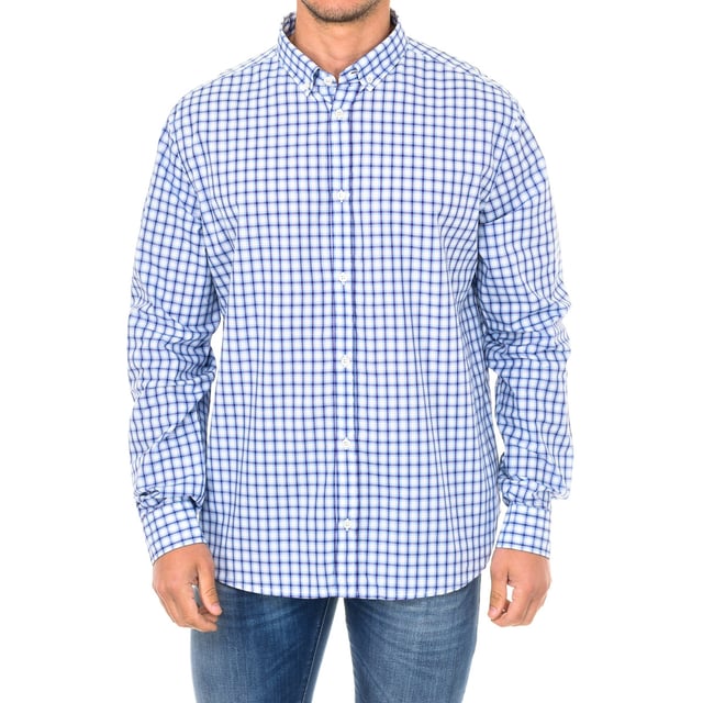 Camisa manga larga.
Cuello de solapa.
Cierre de botones en la parte delantera.
Puños con cierre de botón
Costuras vistas a tono.
Equivalencia de tallas:
42 - XXS
44 - XS
46 - S
48 - M
50 - L
52 - XL
54 - XXL
56 - 3XL
58 - 4XL
60 - 5XL
62 - 6XL
 Composición: 100% Algodón
 Cuidados:
- Lavar máximo a 30ºC.
- Planchar a media temperatura, máx. 110ºC.
- Permite usar secadora.
- No usar lejía.
- No admite el  lavado en seco.