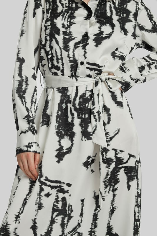 Black and white tie dye dress cheap