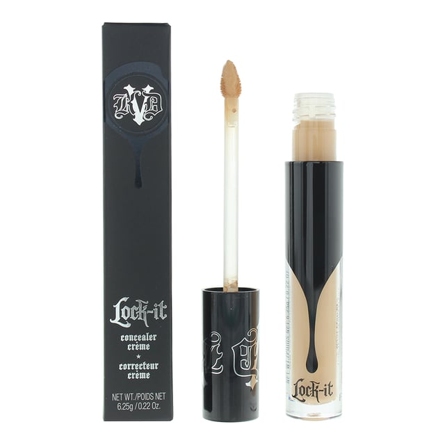 KVD Lock It Creme Concealer is a high-coverage and long-lasting concealer that helps to hide imperfections and create a flawless complexion. With its creamy texture and impressive staying power, this concealer is a go-to choice for those seeking a reliable and effective product. This concealer is available in a range of shades to suit different skin tones, ensuring that you can find the perfect match for your complexion. Whether you need to conceal dark circles, blemishes, or discoloration, the KVD Lock It Creme Concealer offers full coverage and helps to create a smooth and even base. The creamy formula of the concealer blends seamlessly into the skin, providing a natural-looking finish without appearing heavy or cakey. The lightweight texture allows for buildable coverage, so you can customise the level of coverage according to your needs. The KVD Lock It Creme Concealer is highly pigmented, which means a little goes a long way in covering imperfections. The concealer effectively masks redness, uneven skin tone, and other concerns, creating a flawless canvas for the rest of your makeup. One of the standout features of the KVD Lock It Creme Concealer is its long-lasting formula. Once applied, it stays put throughout the day, resisting creasing, fading, or transferring. This makes it ideal for all-day wear, ensuring that your complexion looks flawless from morning to night. Additionally, the concealer is formulated without parabens, sulphates, or phthalates, making it suitable for those with sensitive skin or those who prefer cleaner beauty options. Its high coverage, long-lasting formula, and range of shades make it a reliable and versatile tool in your makeup routine.