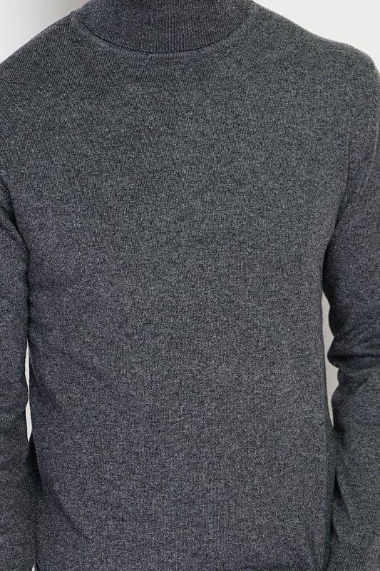 William de Faye – Rollkragenpullover – Dunkelgrau