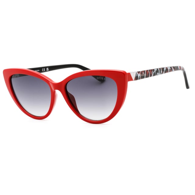 GUESS GU5211-66B woman's sunglass• material: resin• color: red• size: 56/16/140 mm (lens width / bridge width / temple length)  100% UV - CATEGORY 3-DEGRADED