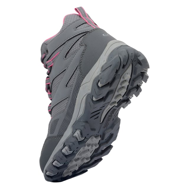 Regatta Childrens/Kids Holcombe III Walking Boots (Steel/Tulip) Upper: Durable, Synthetic, Water Resistant. Fabric: TECFOAM. Insole: Isotex Membrane, Synthetic. Midsole: XLT. Outsole: Duo Grip, Stability Plates, Synthetic. Fabric Technology: Breathable, Isotex, Waterproof. Covered Vamp, Foam Collar, Padded Tongue, Pull Tab. Flat. Cut: Ankle. Design: Contrast, Logo, Printed, Text. Toe Style: Cap. Fastening: Lace Up, Slip-In.