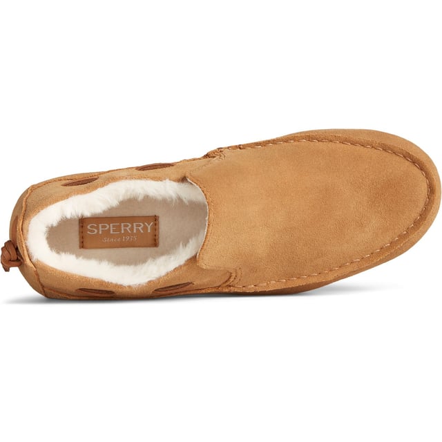 Our new indoor/outdoor shoe with water-resistant suede uppers is destined to become your seasonal favorite. Pairs well with almost anything, from pajama pants to chinos.