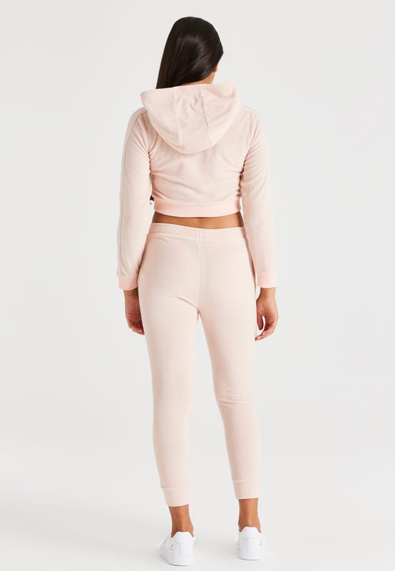 inchSikSilk Signature Towelling Cropped Hood  PinkHood80% Cotton 20% Polyester inch