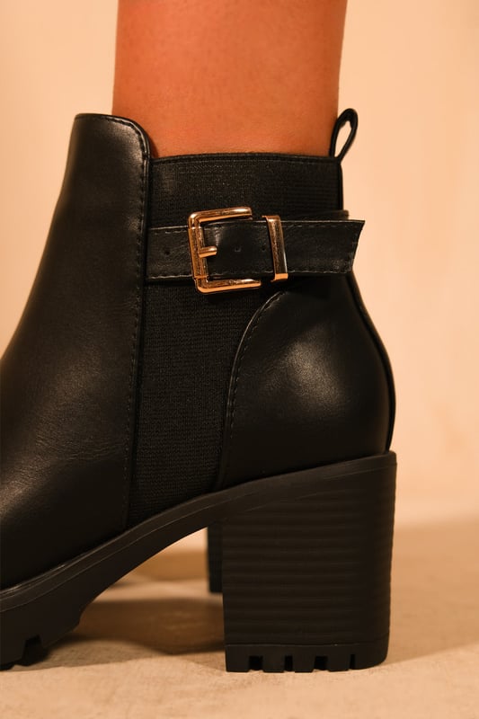 Office buckle cheap ankle boots