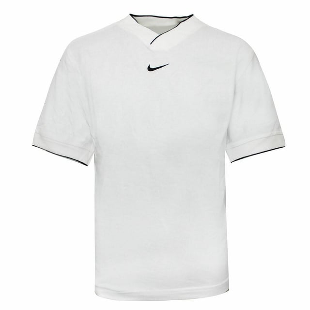Nike Classic Logo Short Sleeve V-Neck White Kids White T-Shirt 461304 100
