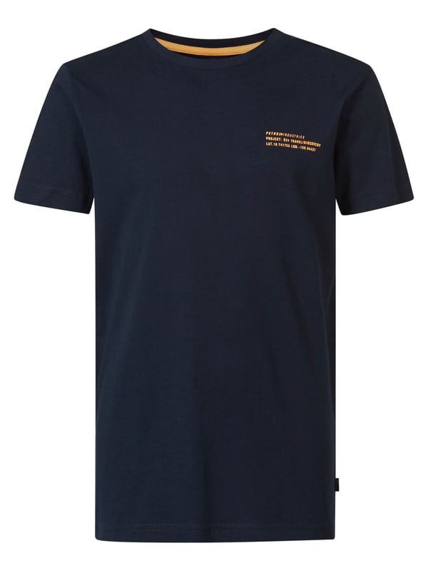 T-shirt met ronde hals en korte mouwen. Het T-shirt heeft een Petrol logo op de borst en rug. Gemaakt van 100% katoen. Verkrijgbaar in verschillende kleuren. Twijfel je tussen twee maten? Kies dan de grootste maat. T-shirt met korte mouwenRonde halsPetrol logo op de borst en rug100% katoenHet model is 150 cm lang en draagt maat 152
