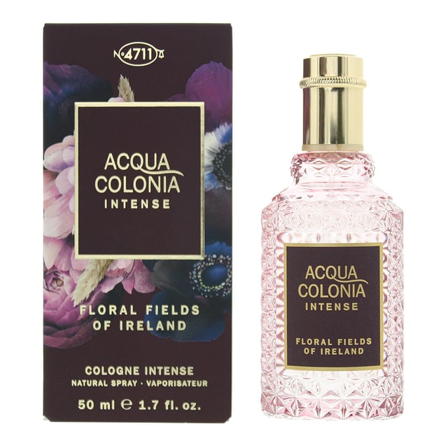4711 Acqua Colonia Intense Floral Fields Of Ireland is a gender neutral floral fragrance launched in 2019 by 4711. The fragrance, created by Nelly Hachem-Ruiz, contains top notes of Osmanthus, Mandarin Orange and Lemon; middle notes of Mimosa, Orange Blossom and Jasmine; and base notes of Oriental Woodsy Notes, Cedar and Sandalwood. The fragrance is a light and soft one, with an uplifting nature. The fragrance is ideal to be worn year round, though is certainly best suited to warmer weather due to it's light and refreshing nature.