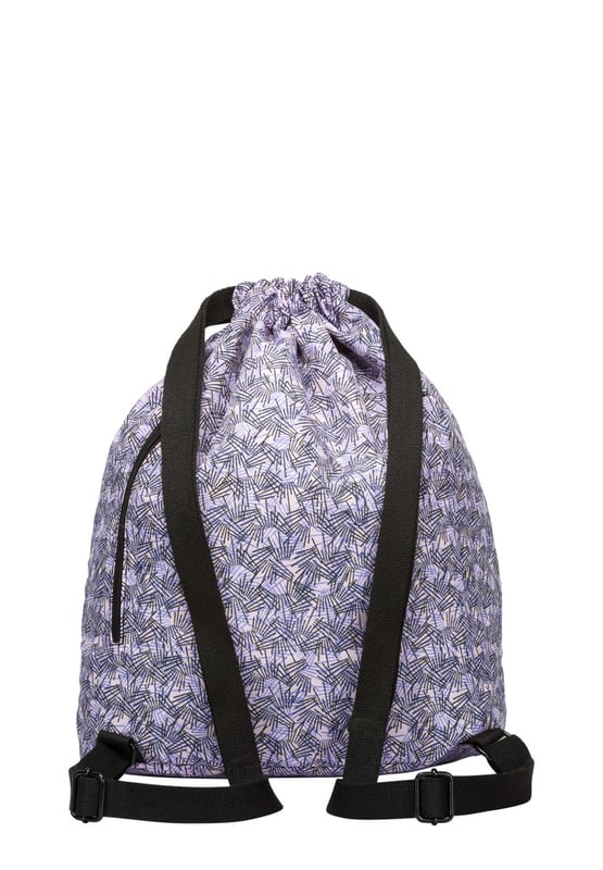 Travel light and in style with the Tilley Drawstring backpack. The easy opening allows you to reach your valuables easily, whilst staying secure in use, due to the shoulder straps being the draw-string tie. There are plenty of pockets to fit your favourite items and keep your values secure. Features: , Artsac rubberised patch logo, Drawstring backpack with adjustable straps, Exterior front and back zipped pocket, Internal zip and slip pockets, Crushed nylon geometric print Style Ref: 50277 PINK