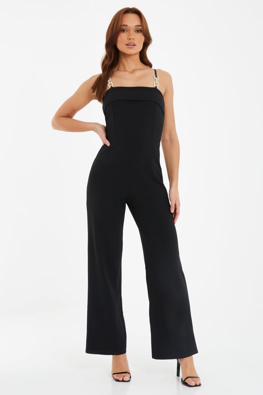 Topshop diamante jumpsuit top