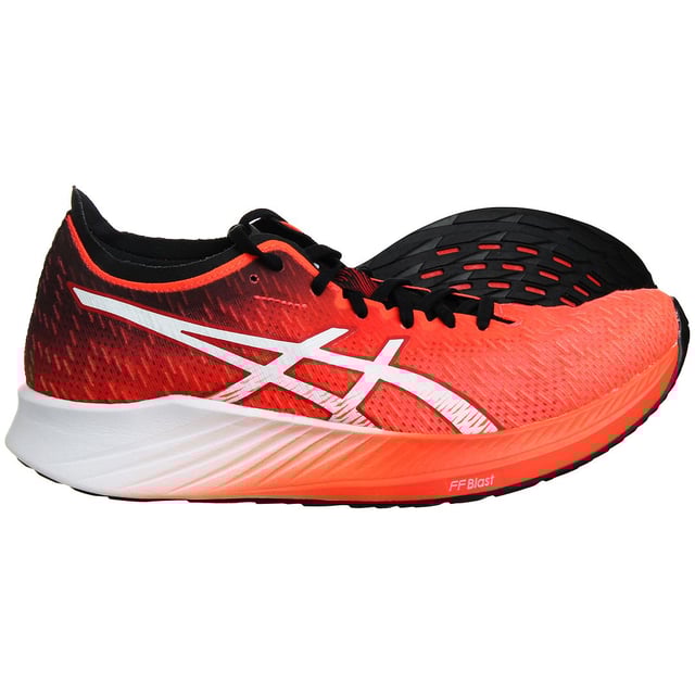 Red running trainers online