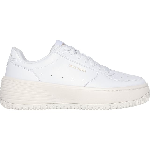 Grand 92 - Be Lifted Schuhe Aktualisiere deinen Look mit dem Skechers Grand 92 - Be Lifted, einem Klassiker im Kleiderschrank. Er hat eine cleane Court-Silhouette, ein geschnürtes Obermaterial aus Duraleather, eine gepolsterte Skechers Air-Cooled Memory Foam-Einlegesohle und eine gewagte Plateau-Zwischensohle.