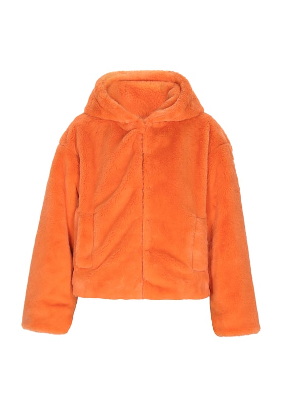 Dit jack met capuchon is ontworpen voor comfort en stijl en is gemaakt van een zachte, gestructureerde stof die een zachte esthetiek biedt. De doorlopende ritssluiting loopt naadloos over in de kraag, terwijl de rechte mouwen en geïntegreerde zakken praktische functies bieden. Dit jack is ideaal voor koeler weer en creëert een casual en toch chique look - perfect voor dagelijks gebruik.  Jas
