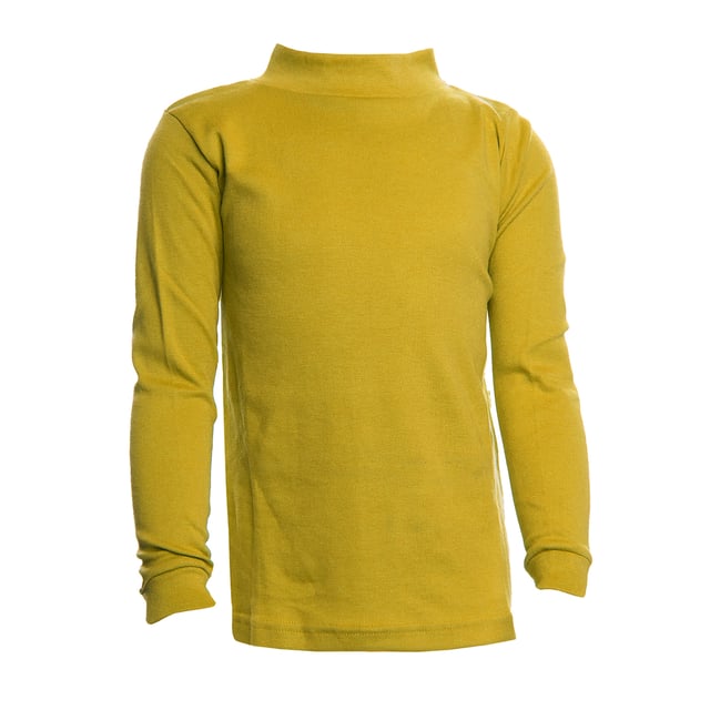 Unisex Boys and Girls Half Neck Long Sleeve T-Shirt.

 This comfortable and versatile long-sleeved t-shirt is perfect for little ones. Designed with a crew neck that offers extra coverage and a modern fit, it's ideal for everyday wear or special occasions.

 Unisex, it fits perfectly to boys and girls, offering a simple and elegant look.

 Made from a cotton-polyester blend, this t-shirt combines the natural softness of cotton with the durability of polyester, ensuring all-day comfort.

 Available in a wide range of solid colours, it is easy to match with any outfit. It also features cuffs on the sleeves, providing a firm fit and preventing the sleeves from slipping.

 An essential item for any child's wardrobe, practical and stylish!
 Composition: 50% Cotton, 50% Polyester
 Care:
- Wash at a maximum of 30ºC.
 - Use mild detergents.
 - Do not use bleach.
 - Dry at low temperature.
 - Iron at low temperature.