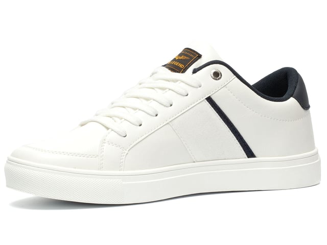 PME Legend Turnschuhe für ihn. Die Turnschuhe sind aus hochwertigem Kunstleder und Textil gefertigt. Der Turnschuh hat eine herausnehmbare EVA-Einlegesohle, die für angenehme Dämpfung sorgt. Marke: PME Legend. Modellname: Eclipse. Kategorie: Herrenturnschuhe. Materialien: Kunstleder/Textil. Farbe: weiß, marineblau
