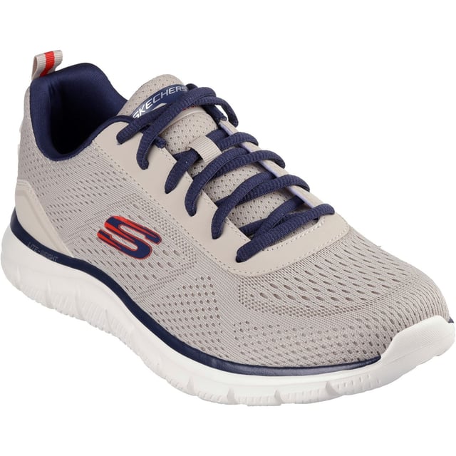 Train in lightweight comfort and sporty style wearing Skechers Track Leshur. This sleek lace-up features an engineered mesh and synthetic upper with a cushioned Skechers Memory Foam comfort insole.