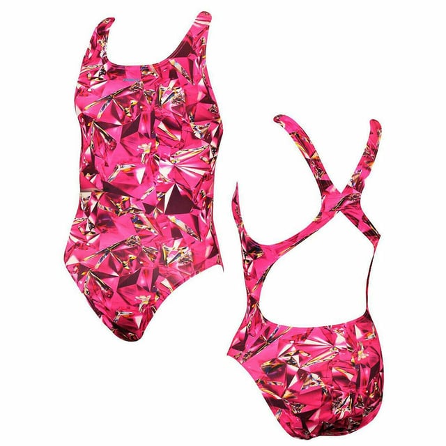 Maru Pacer Pack Pink Womens Jewel Swimming Costume FS6076
