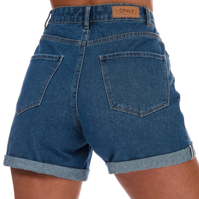 Womens Only Vega Life High Waist Mom Shorts in denim.- 5-pocket construction.- Zip fly and button fastening.- Belt loops.- High waist.- 100% Cotton. Machine wash at 30 degrees.- Ref: 15230571