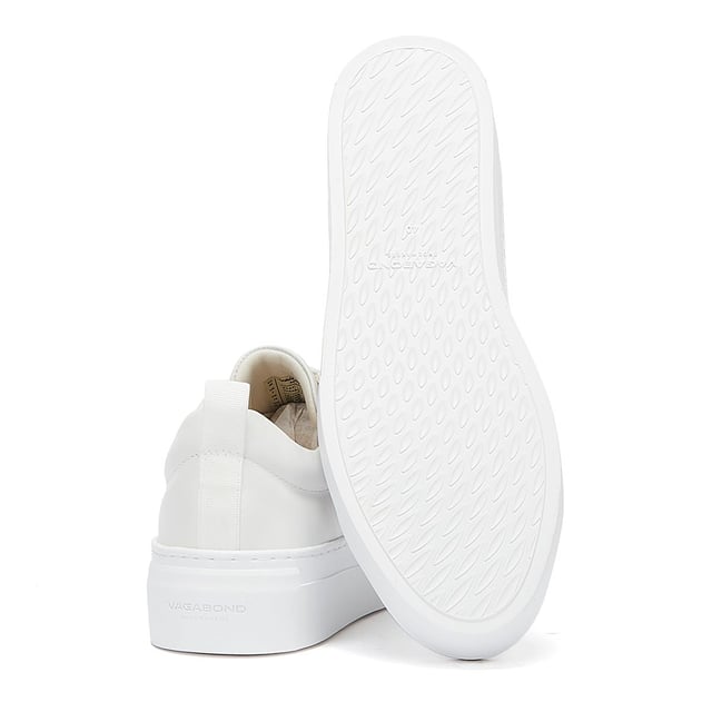 Vagabond Zoe Platform Lace Up Womens White Trainers
