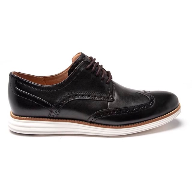 The Original Grand Wingtip Brogue Oxford From Cole Haan. Crafted In Buttery Leather And Finished With Brogue Accents, This Progressive Design Cushions Proprietary Grand.os Innovation For Ultimate Walkability. Comes With An Eva Midsole With Rubber Outsole To Complete.
