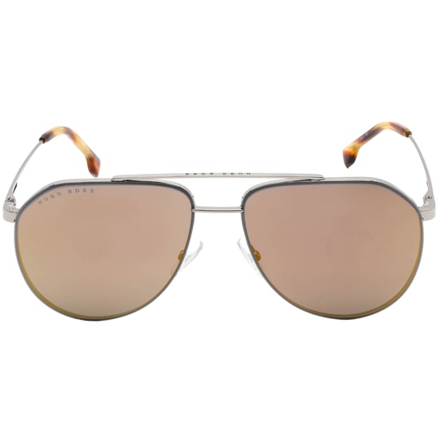 Een vleugje plezier voor je zomerdagen, maar niets ongewoons voor een Hugo Boss-verzamelobject. Hugo Boss zonnebril perfect voor de zomer Hugo Boss Silver 1326 06C5 zonnebril, lensbreedte = 60 mm, neusbrugbreedte = 15 mm, armlengte = 145 mm, Made In Italy zonnebril, zonnebrillenkoker, schoonmaakdoekje en onderhoudsinstructies allemaal inbegrepen, 100% bescherming tegen UVA- en UVB-zonlicht en conform de Britse norm EN 1836:2005 Hugo Boss Silver-zonnebril BOSS 1326/S 06C5