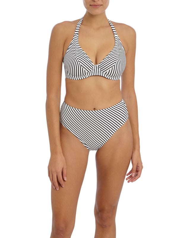 Freya Jewel Cove Halter Bikini Top. Powernet lined cups for shaping and support. This product is recommended as hand wash only.