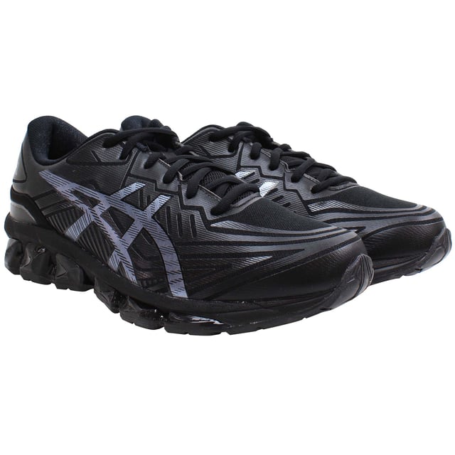 The Asics Gel-Quantum 360 VII Men's Black Trainers are engineered for those who demand the highest level of comfort, style, and performance in their footwear. These trainers are designed to offer a full 360 degrees of GEL™ technology cushioning, ensuring unparalleled shock absorption and comfort for a variety of activities, from running to daily wear. The sleek black design adds a sophisticated touch, making these trainers a versatile option that easily transitions from athletic wear to casual outings. Built with advanced materials and technology, the Gel-Quantum 360 VII provides a blend of innovation and style that stands out in any setting.
 
Key Features:
360 Degrees of GEL™ Technology Cushioning:

The full-length GEL™ cushioning provides exceptional shock absorption across the entire foot, ensuring a smooth and comfortable experience with every step.


FF BLAST™ Midsole:

This lightweight foam midsole delivers responsive cushioning and energy return, enhancing the overall comfort and performance of the shoe.


Adaptive Fit Upper:

The upper is constructed with an adaptive material that adjusts to the shape of your foot, providing a personalized fit that offers both support and flexibility.


3D Space Construction™:

Tailored for the male foot, this design feature improves compression and enhances the overall comfort and stability during movement.


TRUSSTIC™ System Technology:

Provides lightweight support and stability, preventing the shoe from twisting during movement, which is especially beneficial during dynamic activities.


Ortholite™ X-55 Sockliner:

This advanced sockliner adds an extra layer of cushioning and moisture management, keeping your feet dry and comfortable throughout the day.


Asymmetrical Lacing System:

Designed to reduce irritation and provide a more comfortable fit, the asymmetrical lacing system ensures the shoe adapts better to the natural shape of your foot.


High Abrasion Rubber (AHAR™) Outsole:

Durable and resilient, the AHAR™ outsole offers superior grip and extends the life of the shoe, making it ideal for various surfaces and activities.


Seamless Construction:

Minimizes potential for irritation and chafing, ensuring that the shoes are comfortable even during extended wear.


Sleek Black Design:

The all-black colorway gives these trainers a stylish, modern look that is perfect for both athletic and casual wear, making them a versatile addition to your wardrobe.


 
The Asics Gel-Quantum 360 VII Men's Black Trainers are designed for those who value maximum cushioning and a sleek aesthetic. With advanced technologies like the full-length GEL™ cushioning and FF BLAST™ midsole, these trainers provide superior comfort and support, whether you're on a run, in the gym, or out for the day.