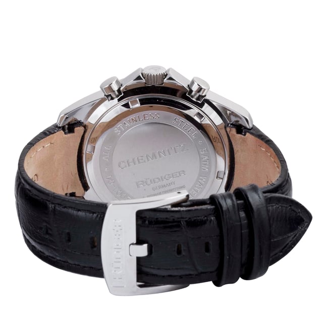 Rudiger: mens chemnitz silver watch