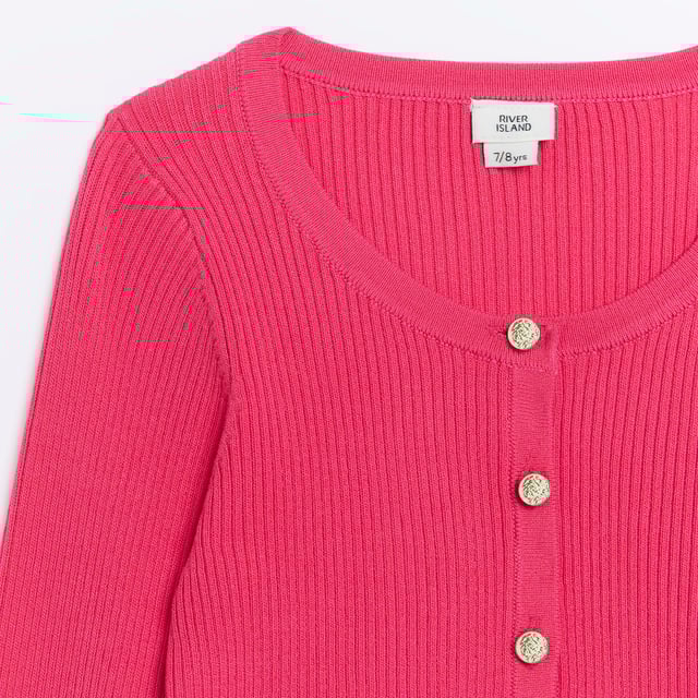 Ribbed, Long sleeve, Button front