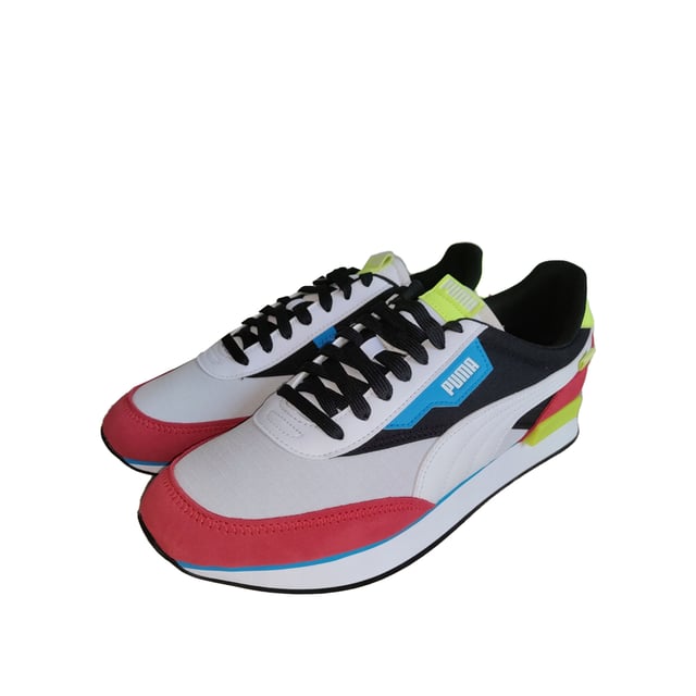 Puma Future Rider Play On Mens White Red Trainer