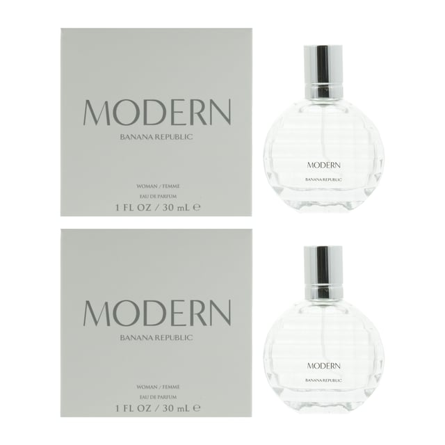 Modern, by Banana Republic, is a floral fruity fragrance for women launched in 2014 and created by Jerome Epinette. The fragrance opens with top notes of Apple, Bergamot, Water Lily and White Peach. In the heart of the fragrance the floral bloom with notes of Cyclamen, Jasmine and Rose. At the base of the fragrance are notes of Amber, Madagascar Vanilla, Musk and Patchouli. This is a simple fragrance, it's clean, it's crisp, fresh and green and is ideal for work wear.