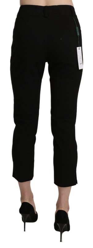 Brand: BENCIVENGA
  Model: High Waist Skinny Cropped
  Color: Black
  Material: 100% Cotton
  Zipper closure
  Logo details
  Made in Italy
  Gender: Women
Material: Cotton