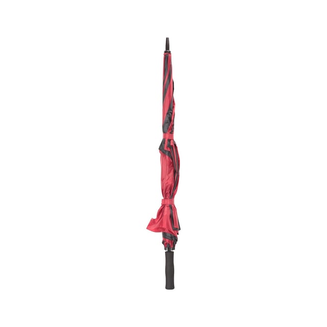 100% Polyester. Width: 130cm. Design: Contrast, Stripe. Double Canopy, Rubber Handle. Durable. Handle Features: Non Slip.