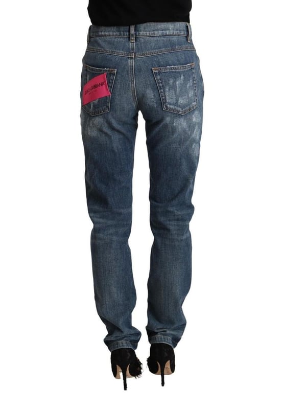 Nuevo con etiquetas  
Hecho en Italia  
100% algodón  
Ajuste skinny  
Color azul  
Cierre de cremallera y botón  
Detalles de logo  
Material: 100% algodón