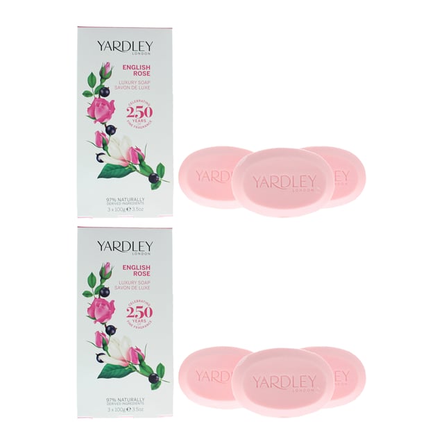 The Yardley English Rose 3 Piece Gift Set is the ideal gift for those who want to add a bit of luxury to the life of someone close. The soaps each contain the high level of quality we've come to expect of Yardley over the last 250 years, and have a glorious scent of English Rose that will leave the user smelling fresh, clean and like a wonderful English garden. The soaps themselves contain moisturising oils and cream to help improve the feeling of skin.