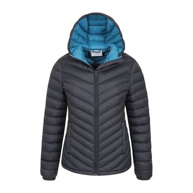Outer Materials: 100% Nylon. Lining Material: 100% Nylon. Filling Material: 100% Polyester. Fabric: Microfibre. Design: Logo, Quilted. Fabric Technology: DWR Finish, Lightweight. Insulated. Cuff: Elasticated. Neckline: Hooded. Sleeve-Type: Long-Sleeved. Hood Features: Elasticated, Grown On Hood. Pockets: 2 Front Pockets. Fastening: Full Zip.