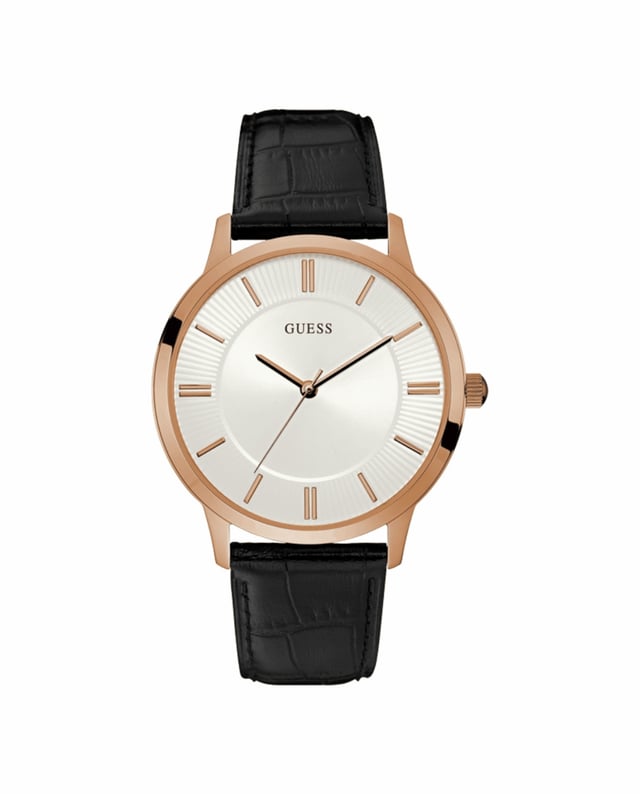 GUESS W0664G4 Uhr Mann Quarz• Material: Edelstahl• Glas: Mineral• Armband: Leder• Farbe: Blau• Wasserbeständigkeit: 0 m (0 ATM)• Gehäusegröße: 44 mm