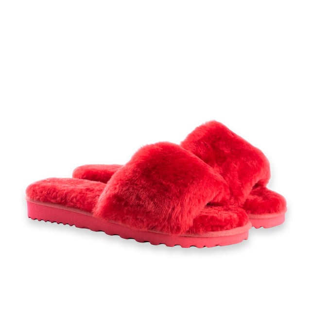 Aus Wooli Australia Women Sheepskin Fluff Slide