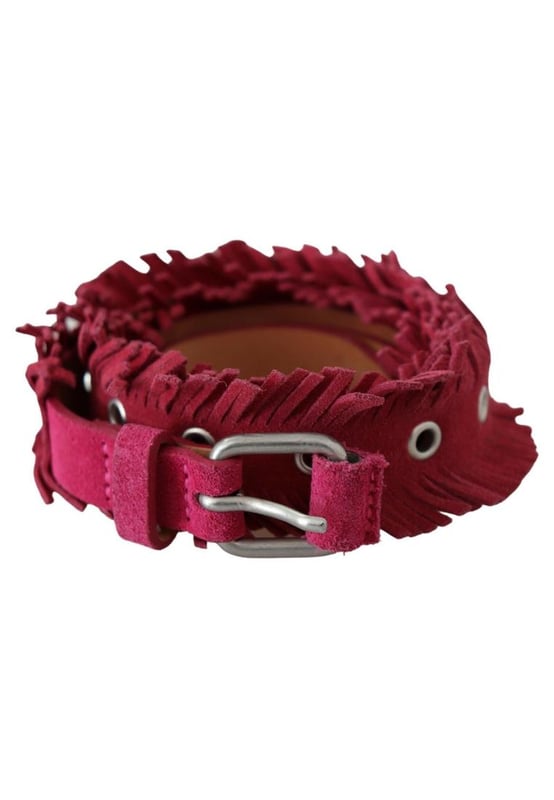 Brand: ERMANNO SCERVINO
  Material: Leather
  Color: Maroon
  Hardware: Gold-tone
  Fastening: Double buckle
  Motive: Solid pattern
  Adjustable design
  Logo details
  Made in Italy