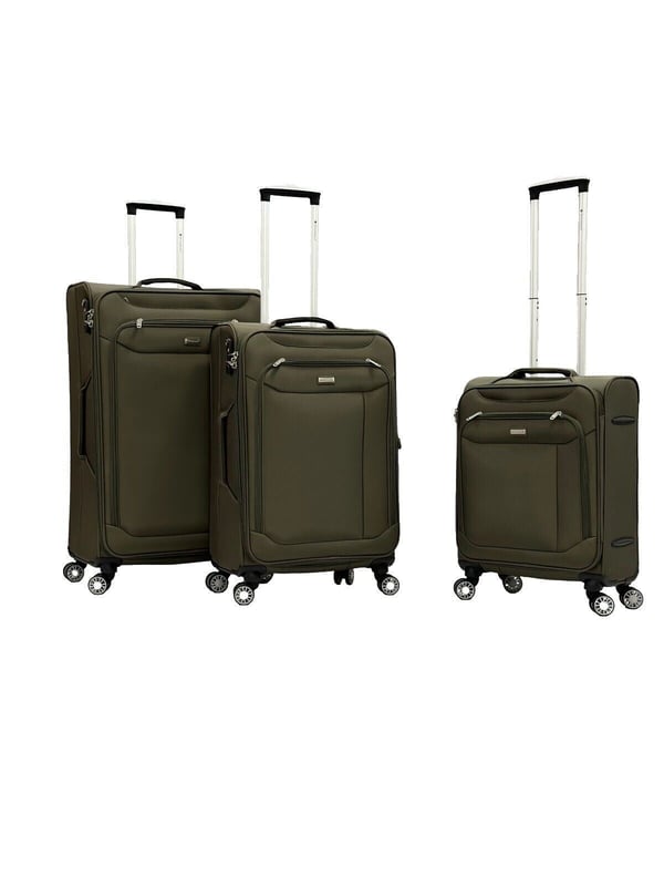Descubra el epítome de la comodidad de viaje con nuestra colección de maletas ligeras, un pináculo del estilo y la practicidad. Diseñadas para sobresalir en el mundo de los viajes, estas maletas se encuentran entre las más ligeras de su clase y ofrecen una construcción de primera calidad para satisfacer las demandas de cualquier viaje. Fabricadas con material de nailon Jacquard 900D ultrarresistente para una mayor durabilidad. Asa telescópica con autobloqueo y cierre con cremallera para un uso fácil. Las ruedas giratorias dobles de 360° garantizan una movilidad sin esfuerzo. Función expandible (excluido el tamaño Cabin/Small) para un embalaje versátil. Cerradura segura integrada de 3 dígitos aprobada por la TSA para una mayor seguridad. Cada tamaño cuenta con un interior completamente forrado con poliéster de alta calidad, correas de embalaje ajustables y un bolsillo interno con cremallera para organizar. Con un diseño llamativo, localizar su equipaje en la cinta transportadora es muy fácil. Disponible en tres tamaños: Cabin/Small, Medium y Large, diseñados tanto para vacaciones cortas como para escapadas prolongadas. Opte por la colección completa de tres tamaños a un precio con descuento para cubrir todas sus necesidades de viaje. Eleve su experiencia de viaje con esta elegante y práctica colección de maletas. Medidas: Cabina/Pequeña: Al 55 x L 40 x A 20, 2,55 kg, 40 L, Mediana: Al 68 x L 42 x A 24, 3,25 kg, 70,5 L, Grande: Al 79 x L 48 x A 29, 3,9 kg, 97 L, Tamaños disponibles: Cabina/Pequeña, Mediana, Grande, Nota importante: Seleccione el tamaño preferido. Los tamaños se venden por separado, no en conjunto.