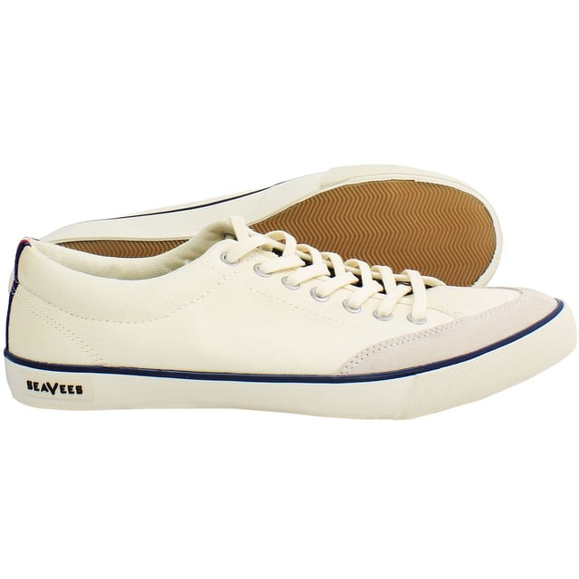 Seavees Westwood Tennis Lace-Up White Canvas Mens Shoes WESTWOOD TENNIS SHOE STD_AM_NATURAL CANVAS