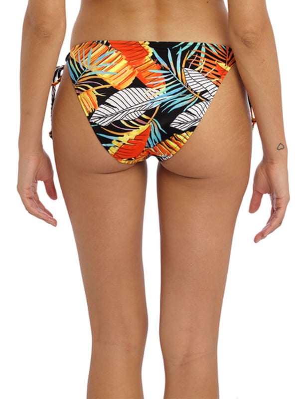 Freya Samba Nights Tie Side Bikini Brief. Sits low on the hips and features narrow adjustable sides. This product is recommended as hand wash only.