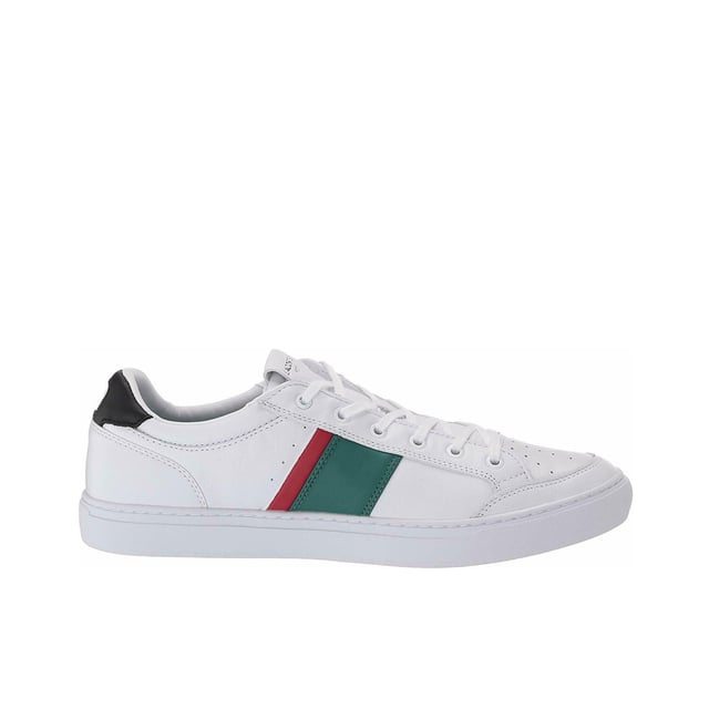 Lacoste Courtline 120 2 Entrena de cuero suave de cuero blanco Lace-up 39CMA0048 082