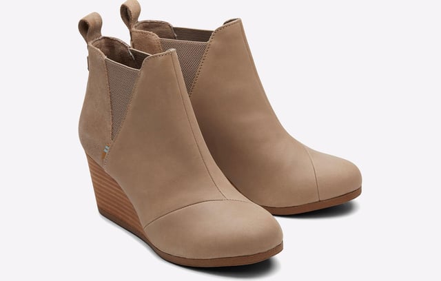 Rubber best sale wedge boots