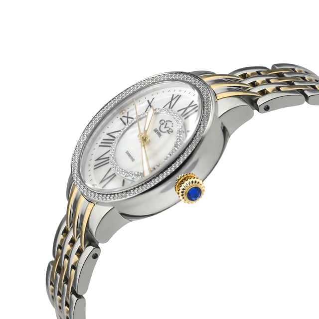 GV2 Astor II Womens MOP Dial Two Tone Swiss Quartz Watch