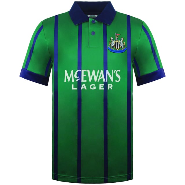 Celebrate the legacy of Newcastle United with the Castore Newcastle United 1995 3rd Men's Green Polo Shirt. Inspired by the club's iconic 1995 third kit, this polo combines retro charm with modern craftsmanship, offering a stylish and versatile piece for loyal fans.
Â 
Key Features:
Manufacturer Colour:

Green/Blue


Retro-Inspired Design: 

Features a rich green colorway with detailing that pays homage to Newcastle United's 1995 third kit.


High-Quality Fabric: 

Made from soft, breathable materials for comfort during match days, casual outings, or everyday wear.


Classic Polo Silhouette: 

Includes a ribbed collar and button placket for a timeless and sophisticated look.


Official Club Crest: 

Embroidered Newcastle United crest proudly displayed on the chest, showcasing your team pride.


Tailored Fit: 

Designed to provide a modern fit that is both flattering and comfortable.


Subtle Castore Branding: 

Features Castore's signature logo, adding a touch of authenticity and quality.


Durable Construction: 

Built to withstand regular wear and washing, ensuring long-lasting performance.


Versatile Style: 

Perfect for pairing with jeans, chinos, or shorts, making it suitable for various occasions.


Â 
The Castore Newcastle United 1995 3rd Men's Green Polo Shirt is a must-have for fans who want to honor the club's history while staying stylish. Whether you're at the game, out with friends, or relaxing at home, this polo is the perfect way to show your love for the Magpies.